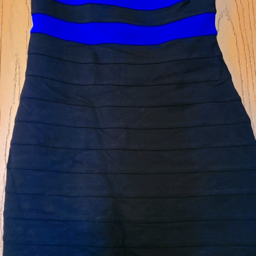 Express bodycon strapless dress